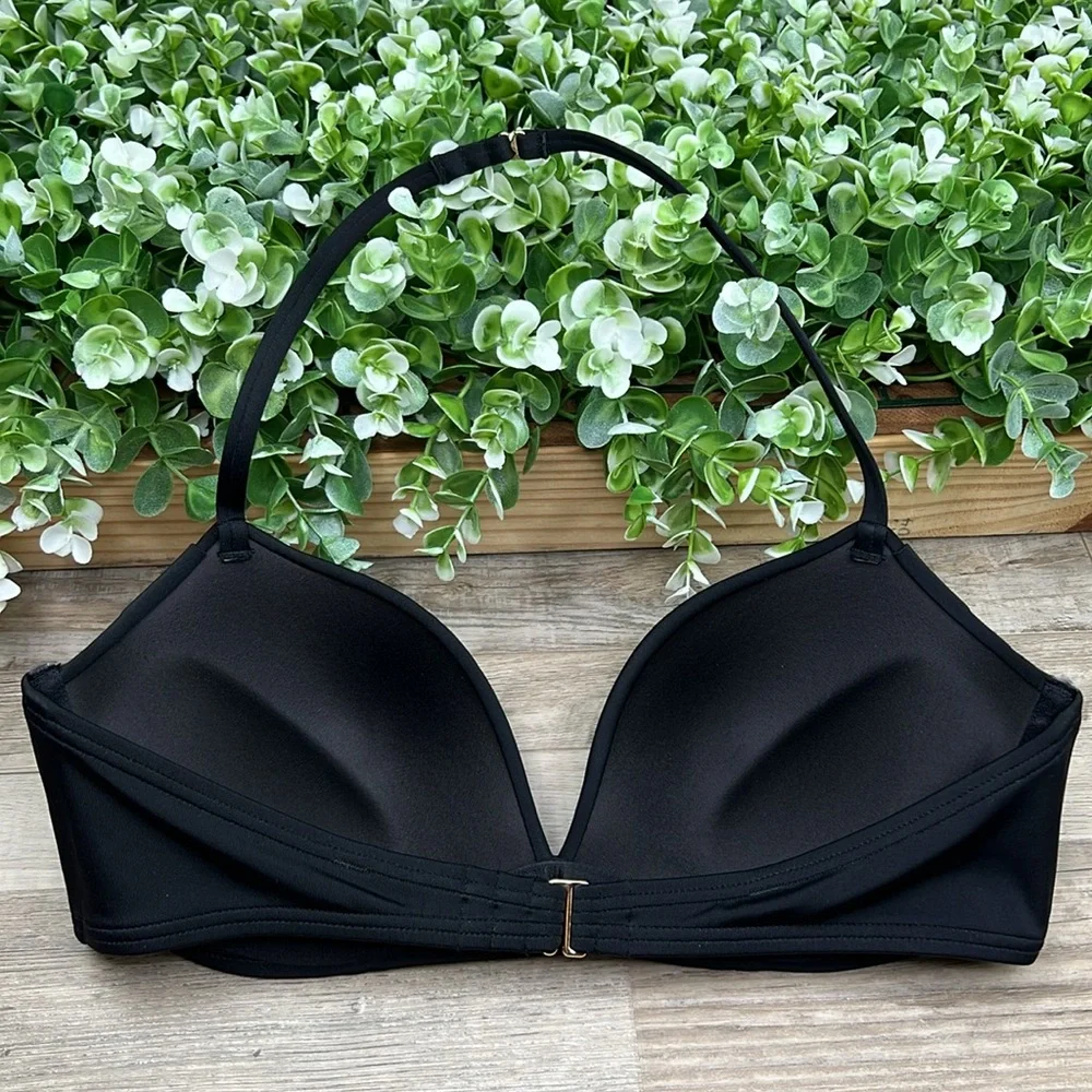 Victoria’s Secret Black Bra Bikini Top 34C NEW - Picture 5 of 12